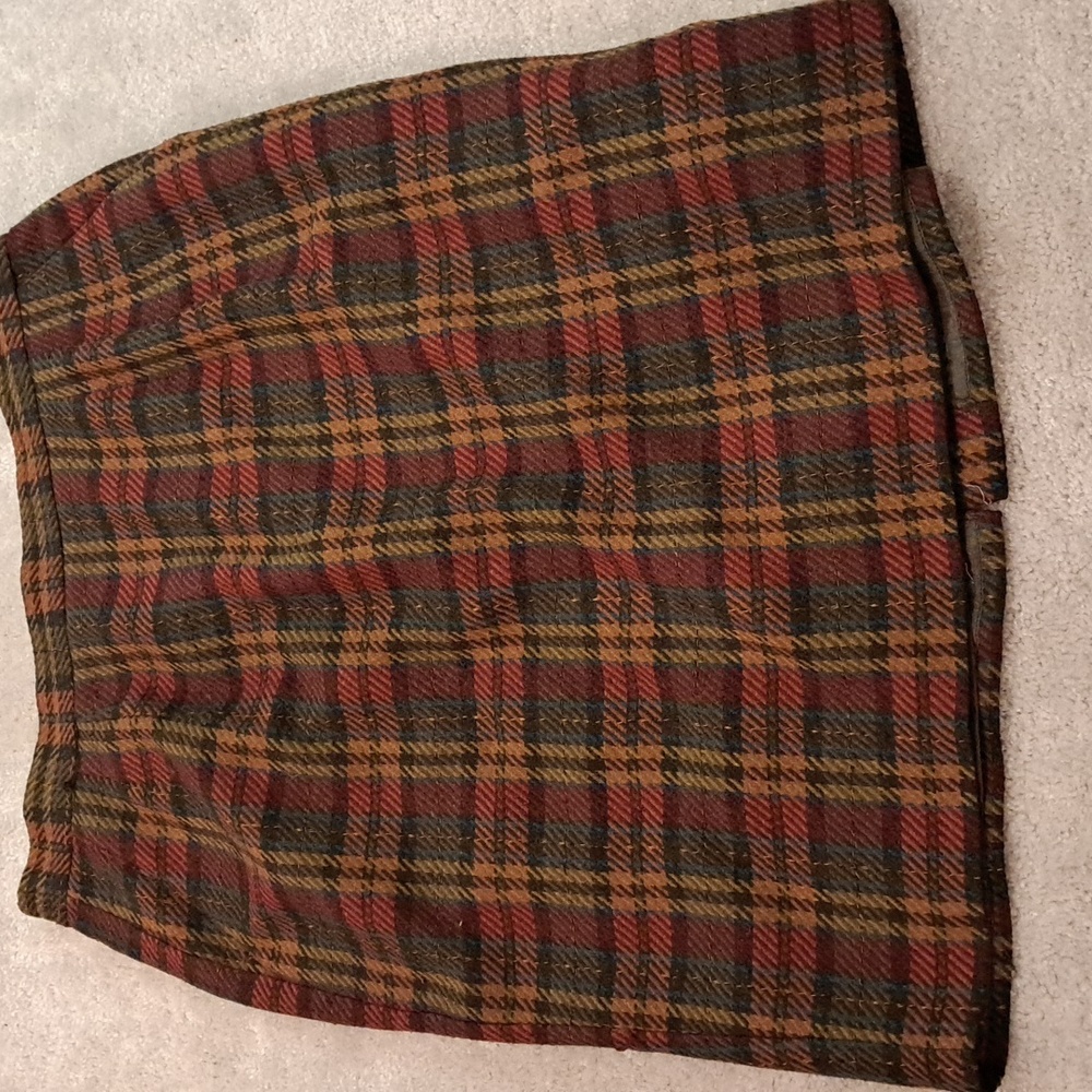 Maggie McNaughton Multicolor Plaid Skirt